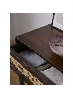 Westwing Collection Schubladenkommode Vienna mit Wiener Geflecht in Dunkelbraun, B 105 x H 78 cm -Westwingnow Geschaft Schubladenkommode Vienna mit Wiener Geflecht in Dunkelbraun 2