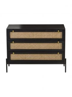 Westwing Collection Schubladenkommode Vienna mit Wiener Geflecht in Schwarz, B 105 x H 78 cm -Westwingnow Geschaft Schubladenkommode Vienna mit Wiener Geflecht in Schwarz 5