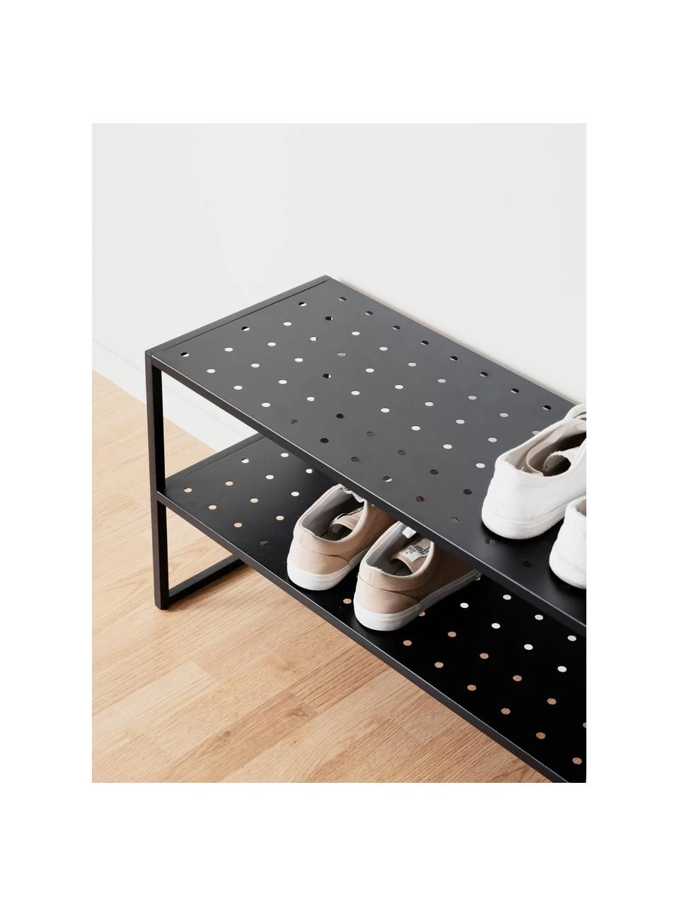 Rowico Schuhregal Malone aus Metall in Schwarz, B 80 x H 42 cmNur noch 1 Artikel verfügbar 2 Rowico Schuhregal Malone aus Metall in Schwarz, B 80 x H 42 cmNur noch 1 Artikel verfügbar – Bild 2