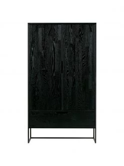 Schwarzes Highboard Silas aus Holz, B 85 x H 149 cm -Westwingnow Geschaft Schwarzes Highboard Silas aus Holz 2