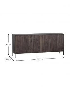 Sideboard Avourio mit geriffelter Front aus Eschenholz, 4-türig, B 200 x H 85 cm 8 Sideboard Avourio mit geriffelter Front aus Eschenholz, 4-türig, B 200 x H 85 cm -Westwingnow Geschaft Sideboard Avourio mit geriffelter Front aus Eschenholz 4 turig 2