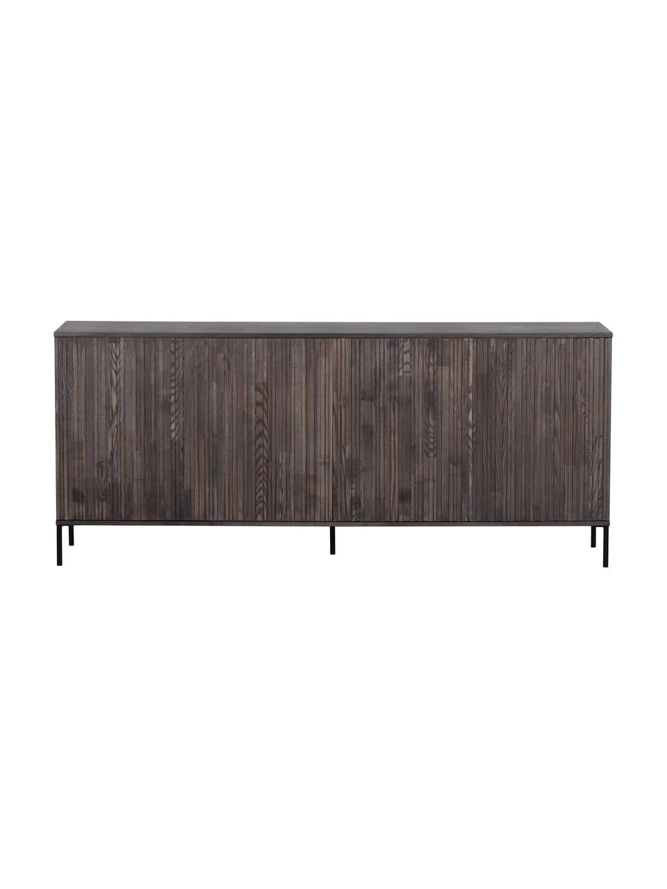 Sideboard Avourio mit geriffelter Front aus Eschenholz, 4-türig, B 200 x H 85 cm 4 Sideboard Avourio mit geriffelter Front aus Eschenholz, 4-türig, B 200 x H 85 cm – Bild 4
