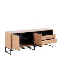 Sideboard Dalarna mit Türen und Eichenholzfurnier, B 197 x H 76 cm 9 Sideboard Dalarna mit Türen und Eichenholzfurnier, B 197 x H 76 cm -Westwingnow Geschaft Sideboard Dalarna mit Turen und Eichenholzfurnier 3