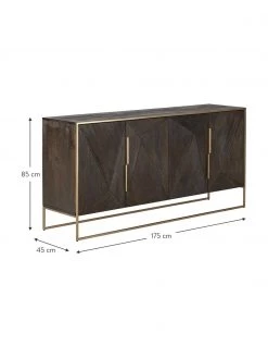 Westwing Collection Sideboard Harry mit T&uuml;ren aus massivem Mangoholz, B 175 x H 85 cm -Westwingnow Geschaft Sideboard Harry mit Turen aus massivem Mangoholz 3