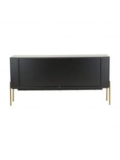 Westwing Collection Sideboard Jesper mit Türen in Schwarz, B 160 x H 80 cm -Westwingnow Geschaft Sideboard Jesper mit Turen in Schwarz 5