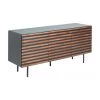Sideboard Kesia mit T&uuml;ren und Walnussfurnier, B 162 x H 74 cm