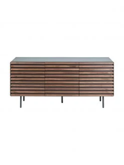 Sideboard Kesia mit T&uuml;ren und Walnussfurnier, B 162 x H 74 cm -Westwingnow Geschaft Sideboard Kesia mit Turen und Walnussfurnier 3