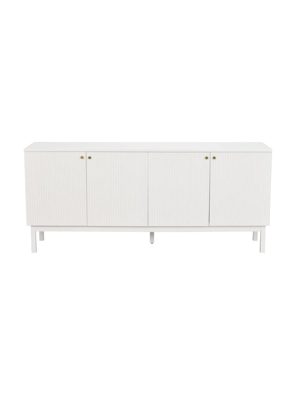 Rowico Sideboard Lewiston mit geriffelter Front in Weiß, B 161 x H 70 cm 5 Rowico Sideboard Lewiston mit geriffelter Front in Weiß, B 161 x H 70 cm – Bild 5