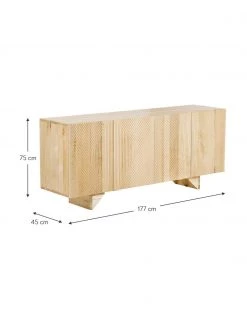 Westwing Collection Sideboard Louis aus Massivholz mit Türen, B 177 x H 75 cm 10 Westwing Collection Sideboard Louis aus Massivholz mit Türen, B 177 x H 75 cm -Westwingnow Geschaft Sideboard Louis aus Massivholz mit Turen 4