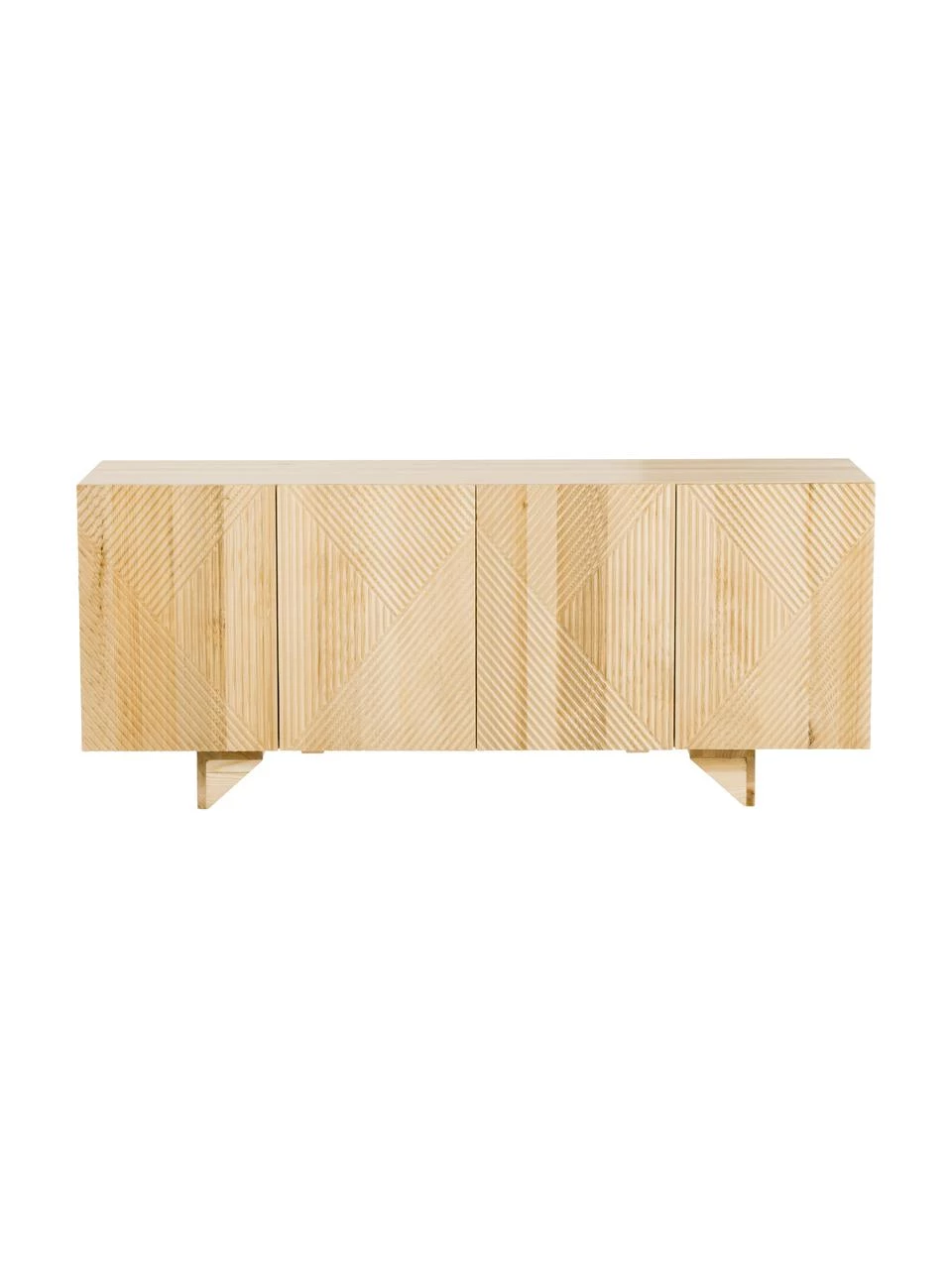 Westwing Collection Sideboard Louis aus Massivholz mit Türen, B 177 x H 75 cm 6 Westwing Collection Sideboard Louis aus Massivholz mit Türen, B 177 x H 75 cm – Bild 6
