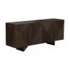 Westwing Collection Sideboard Louis aus Massivholz mit Türen, B 177 x H 75 cm
