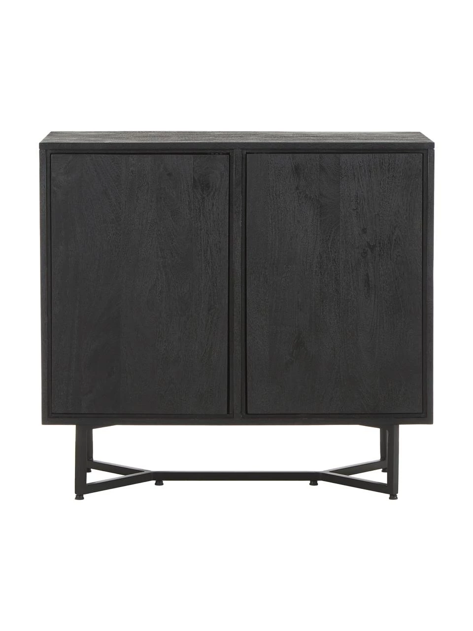 Westwing Collection Sideboard Luca aus Massivholz in Schwarz, B 90 x H 83 cm 6 Westwing Collection Sideboard Luca aus Massivholz in Schwarz, B 90 x H 83 cm – Bild 6