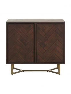 Westwing Collection Sideboard Luca aus Massivholz mit Fischgrät-Muster, B 90 x H 83 cm 10 Westwing Collection Sideboard Luca aus Massivholz mit Fischgrät-Muster, B 90 x H 83 cm -Westwingnow Geschaft Sideboard Luca aus Massivholz mit Fischgrat Muster 4