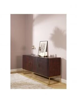 Westwing Collection Sideboard Lyle mit Türen aus massivem Mangoholz, B 150 x H 72 cm -Westwingnow Geschaft Sideboard Lyle mit Turen aus massivem Mangoholz 2