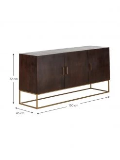 Westwing Collection Sideboard Lyle mit Türen aus massivem Mangoholz, B 150 x H 72 cm -Westwingnow Geschaft Sideboard Lyle mit Turen aus massivem Mangoholz 3