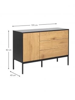 Sideboard Seaford aus Holz und Metall, B 120 x H 82 cm 8 Sideboard Seaford aus Holz und Metall, B 120 x H 82 cm -Westwingnow Geschaft Sideboard Seaford aus Holz und Metall 2