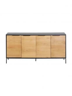Sideboard Stellar mit Türen aus Eichenholzfurnier, B 165 x H 80 cm -Westwingnow Geschaft Sideboard Stellar mit Turen aus Eichenholzfurnier 3