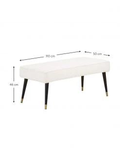 Westwing Collection Sitzbank Beverly, B 110 x H 46 cm -Westwingnow Geschaft Sitzbank Beverly 2