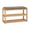 Rowico Sitzbank Confetti mit Schuhregal aus Eichenholz, B 80 x H 52 cm