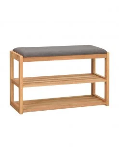 Rowico Sitzbank Confetti mit Schuhregal aus Eichenholz, B 80 x H 52 cm