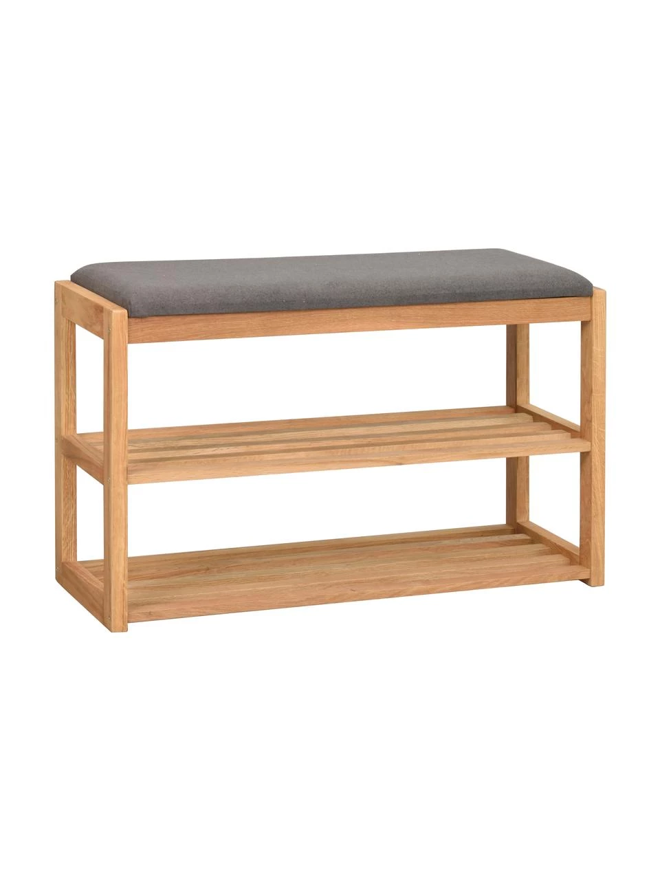 Rowico Sitzbank Confetti mit Schuhregal aus Eichenholz, B 80 x H 52 cm 1 Rowico Sitzbank Confetti mit Schuhregal aus Eichenholz, B 80 x H 52 cm