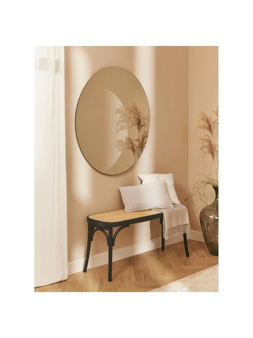 Westwing Collection Sitzbank Franz mit Wiener Geflecht, B 110 x H 47 cm 2 Westwing Collection Sitzbank Franz mit Wiener Geflecht, B 110 x H 47 cm – Bild 2