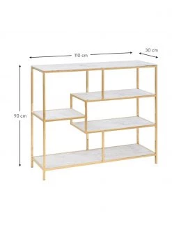 Standregal Aruba in Marmor-Optik, B 110 x H 90 cm 8 Standregal Aruba in Marmor-Optik, B 110 x H 90 cm -Westwingnow Geschaft Standregal Aruba in Marmor Optik 2