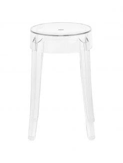 Kartell Transparenter Hocker Charles Ghost, Ø 39 x H 46 cm -Westwingnow Geschaft Transparenter Hocker Charles Ghost 3