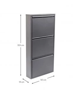 Kare Design Wand-Schuhschrank Caruso mit 3 Klappfächern, B 50 x H 103 cm -Westwingnow Geschaft Wand Schuhschrank Caruso mit 3 Klappfachern 2