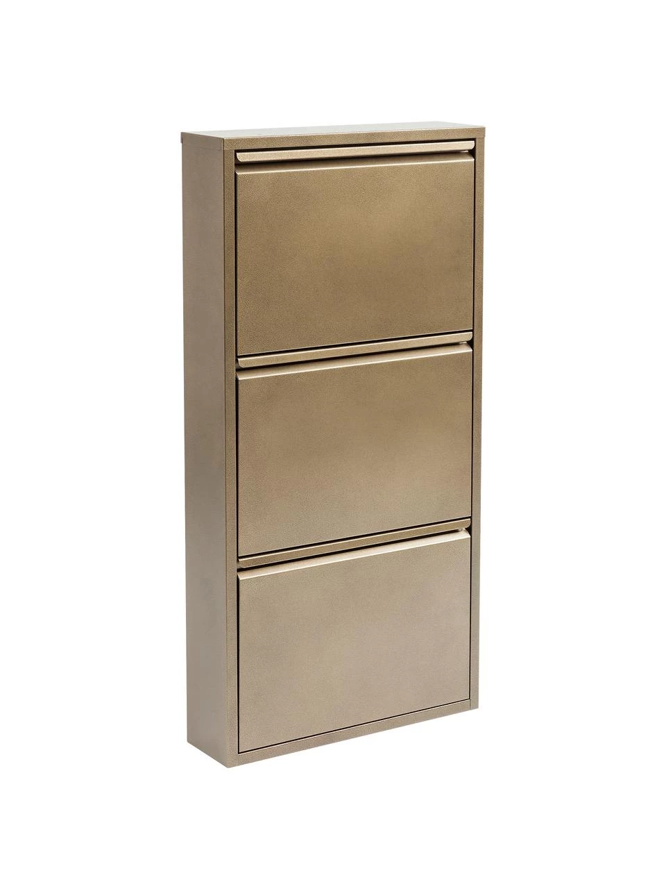 Kare Design Wand-Schuhschrank Caruso mit 3 Klappfächern, B 50 x H 103 cm 1 Kare Design Wand-Schuhschrank Caruso mit 3 Klappfächern, B 50 x H 103 cm