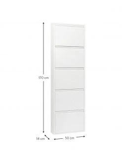 Kare Design Wand-Schuhschrank Caruso mit 5 Klappfächern, B 50 x H 170 cm -Westwingnow Geschaft Wand Schuhschrank Caruso mit 5 Klappfachern 2