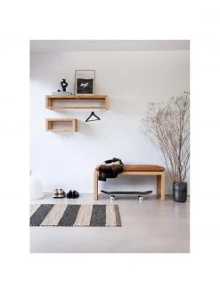 Wandgarderobe Rib aus Bambusholz, in verschiedenen Gr&ouml;&szlig;en, B 45 x H 20 cm -Westwingnow Geschaft Wandgarderobe Rib aus Bambusholz in verschiedenen Grossen 2