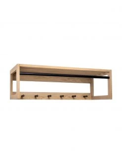 Woodman Wandgarderobe Slussen aus Eichenholz, B 100 x H 30 cm