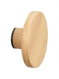 Rowico Wandhaken Milford aus Eichenholz, Ă 8 x T 4 cm