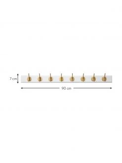 Nordal XL Garderobenleiste Edgy aus Holz, B 90 x H 7 cm -Westwingnow Geschaft XL Garderobenleiste Edgy aus Holz 5