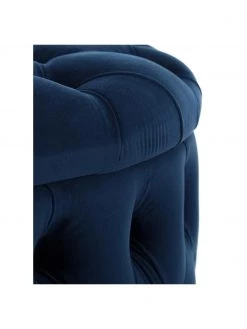 Westwing Collection XL Samt-Hocker Chiara mit Stauraum in Dunkelblau, Ø 70 x H 42 cm -Westwingnow Geschaft XL Samt Hocker Chiara mit Stauraum in Dunkelblau 5