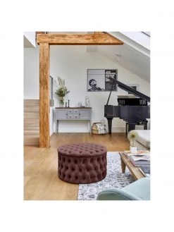 Westwing Collection XL Samt-Hocker Chiara mit Stauraum in Rostbraun, Ø 70 x H 42 cm 8 Westwing Collection XL Samt-Hocker Chiara mit Stauraum in Rostbraun, Ø 70 x H 42 cm -Westwingnow Geschaft XL Samt Hocker Chiara mit Stauraum in Rostbraun 2